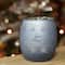 3.5" Winter Reindeer & Nordic Frosted Glass Votive Candle Holder, Light Blue